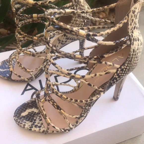 ALDO PETERBELL Snakeskin Heels - Picture 5 of 10